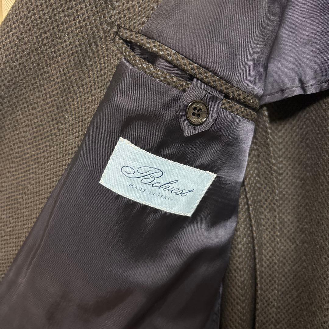 モモンガ様　Belvest極上ウール100％ チェスターコート 48 イタリア製