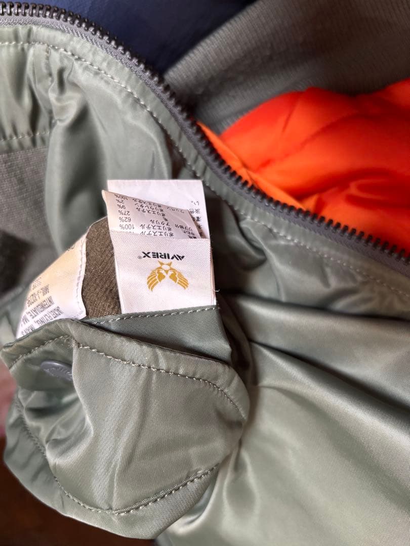 AVIREX MA-1 フライトジャケット オリーブグリーン