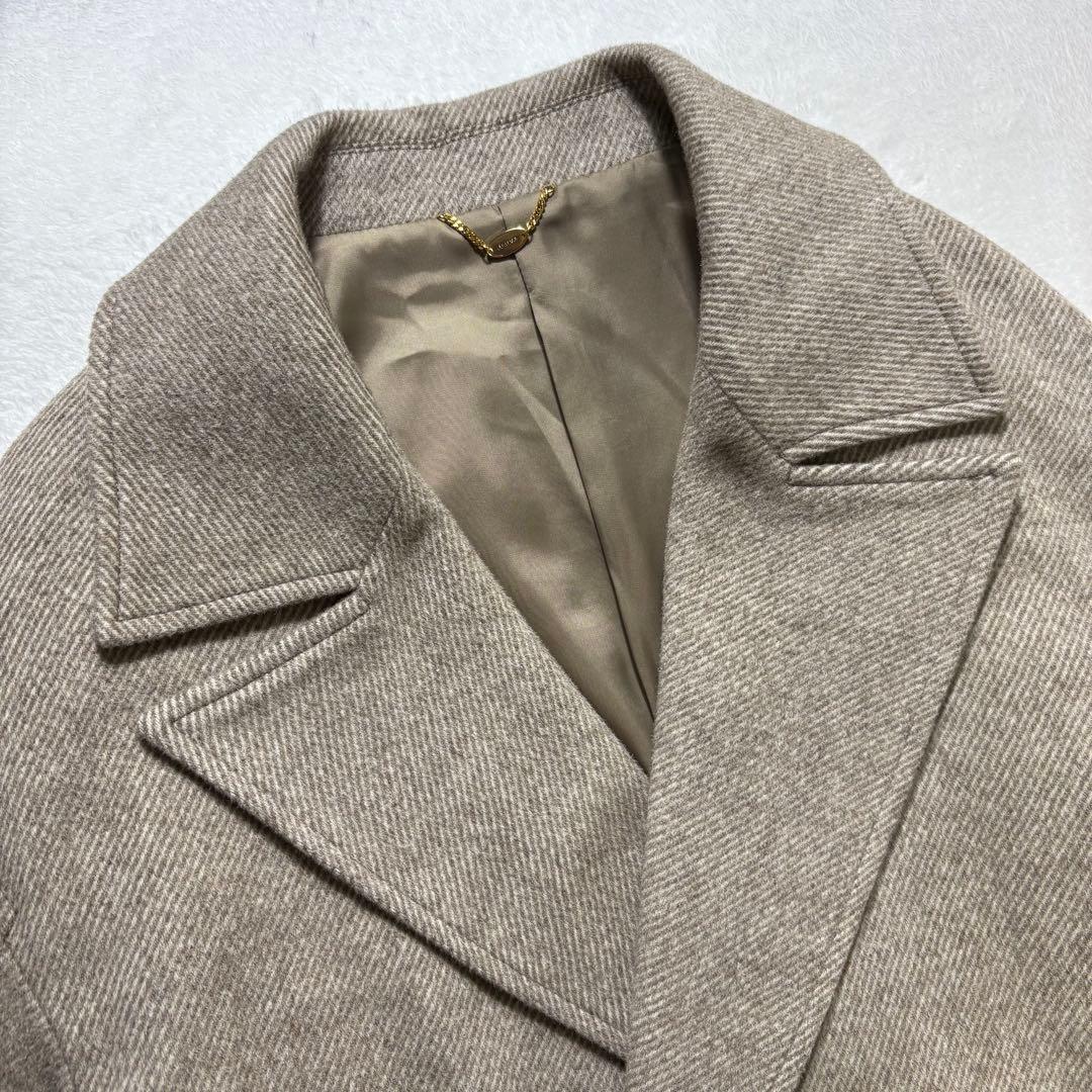 22aw・美品◎EDIFICE ナチュラル メリノウール ダブル オーバーコート