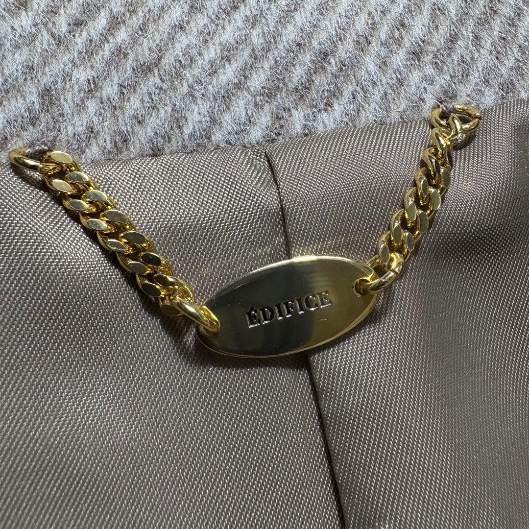 22aw・美品◎EDIFICE ナチュラル メリノウール ダブル オーバーコート