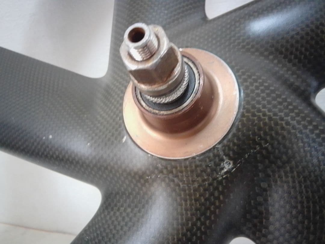 カーボンホイール フロント ノーブランド バトンホイール 5本 ピスト 700c