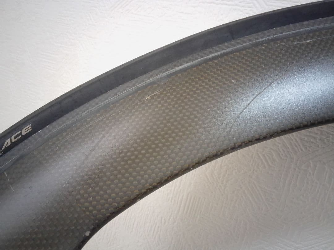 カーボンホイール フロント ノーブランド バトンホイール 5本 ピスト 700c