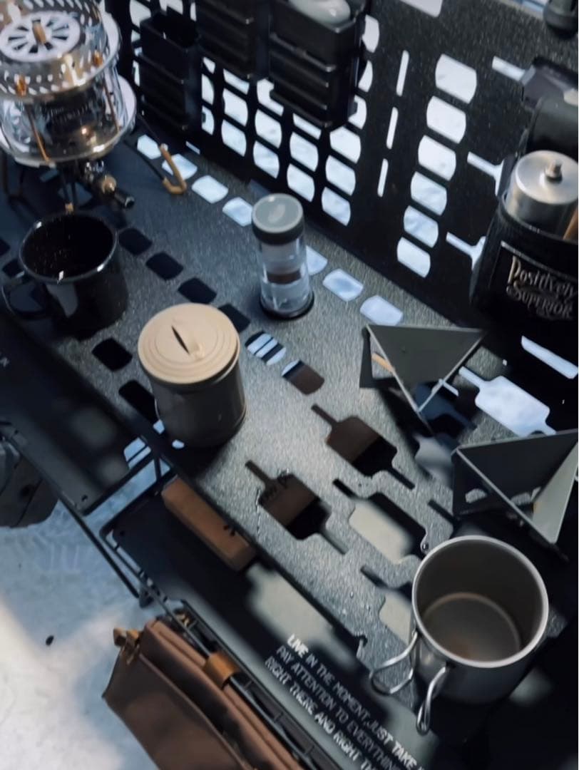 キャンプオーパーツ タクティカルサイドテーブルwithキッチン W600TYPE