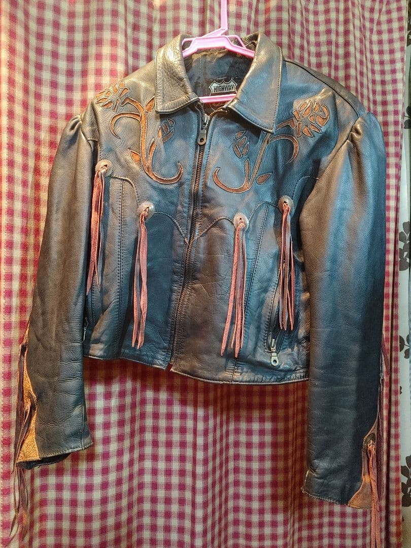 レディース レザージャケット ショート丈