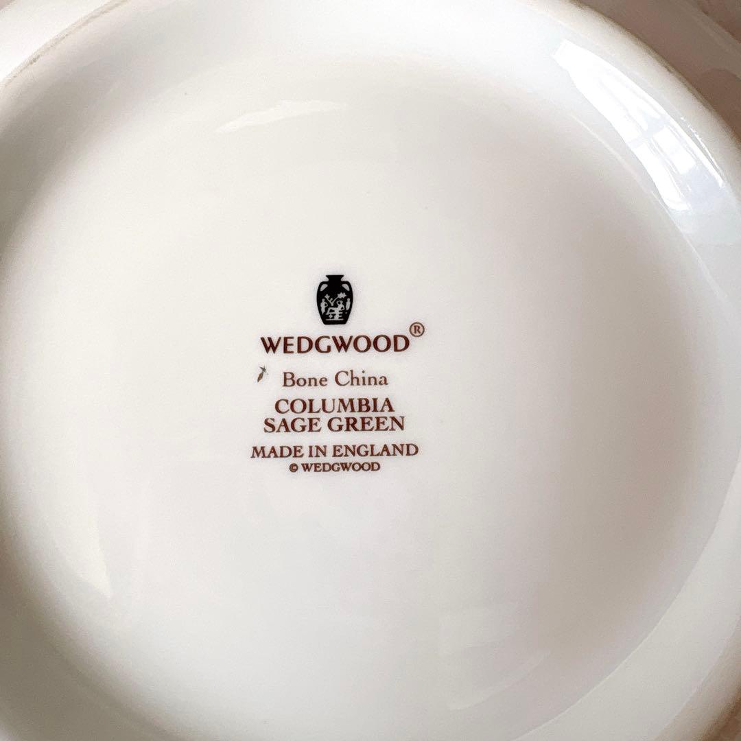 【新品】廃盤 ウェッジウッド コロンビア セージグリーン サラダ ボウル 大きめ