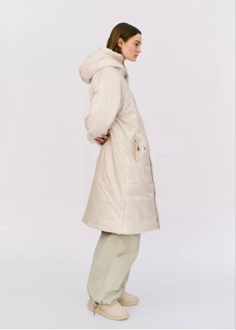 ZARA アンドワンダー ANDWANDER ロングパファーコート L - メルカリ