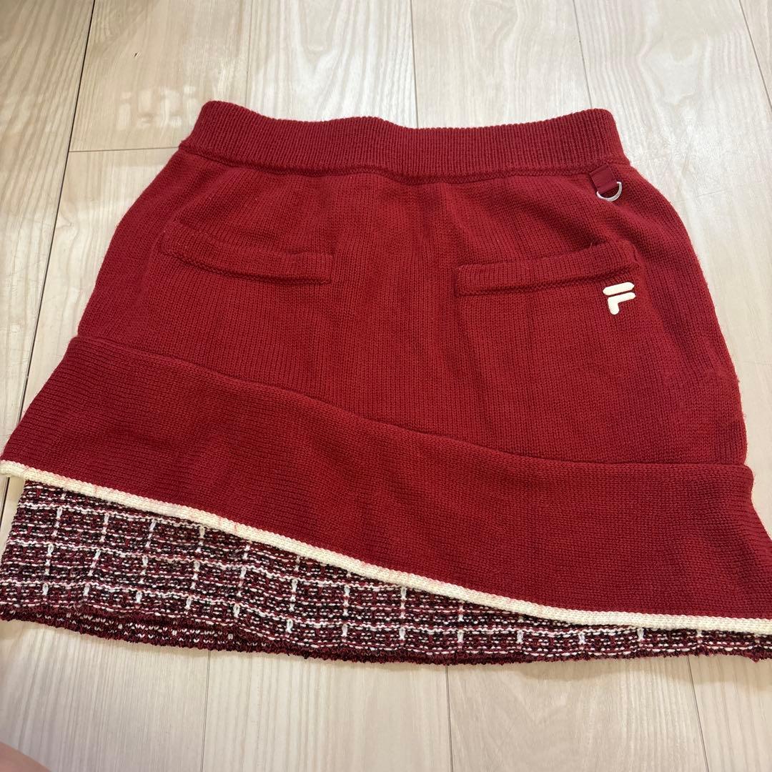 FILA GOLFレディス 丸首ニット 長袖 セットアップ