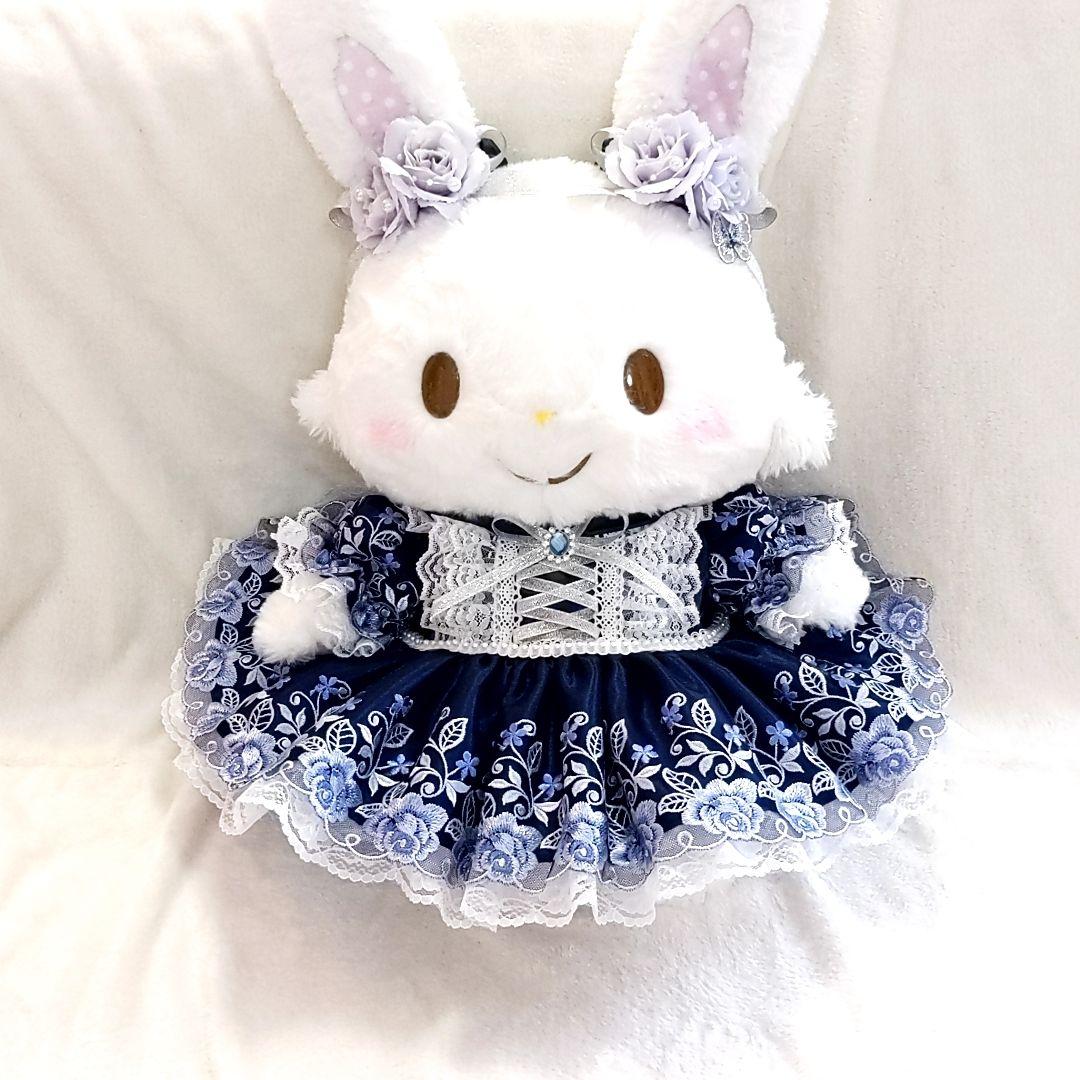 ①940.ウィッシュミーメルコスチューム♡メルメルドール♡紺色光沢刺繍