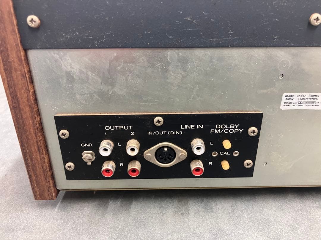 名機！【TEAC/テアック】A-450 カセットデッキ オーディオ※通電のみ確認