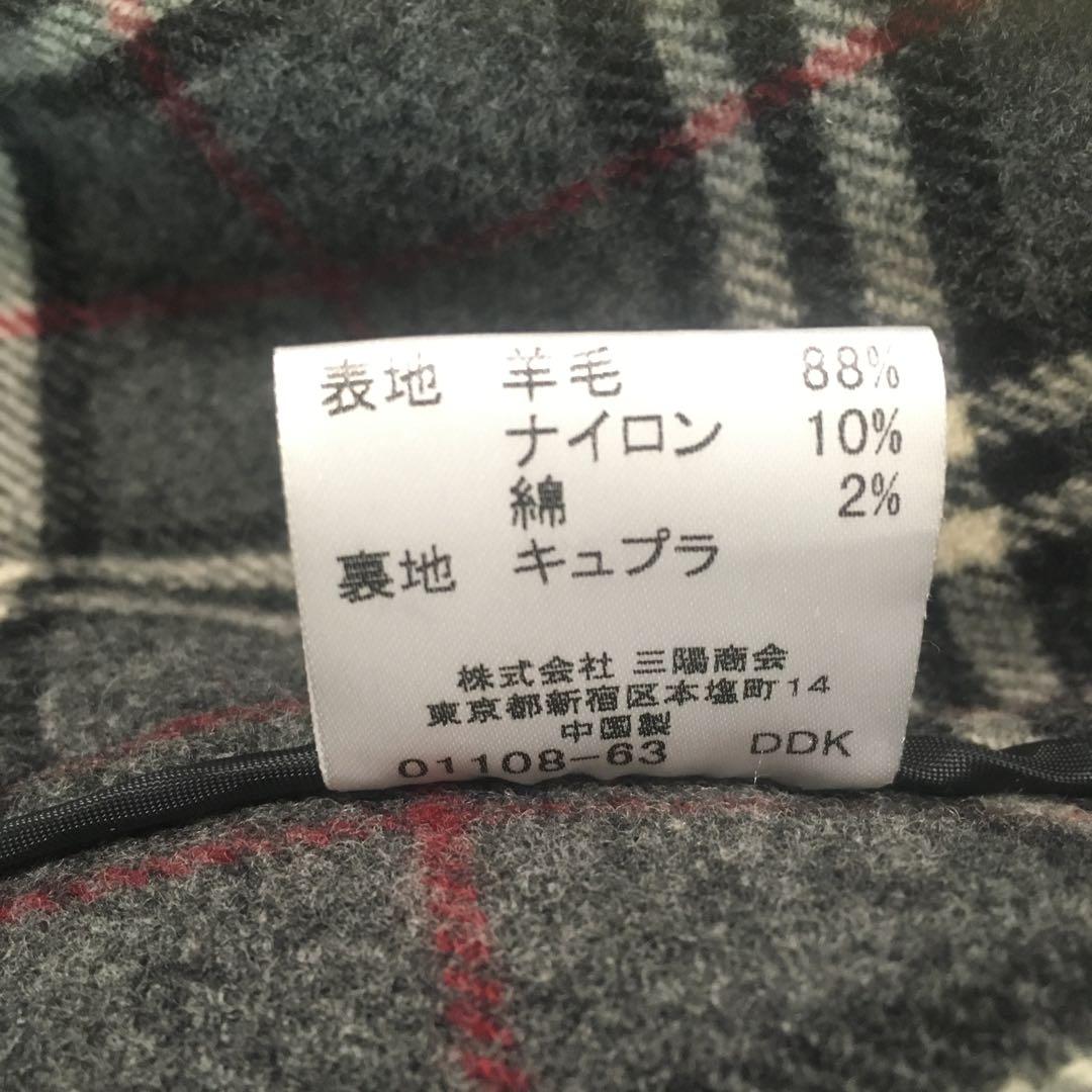 羊毛仕立て高級　BURBERRY BLACK LABEL 黒 ダッフルコート L