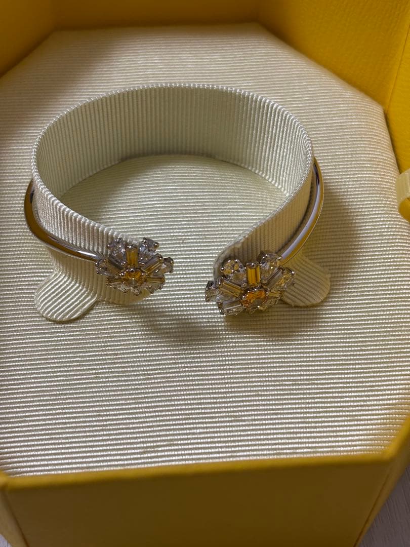 スワロフスキー　Idyllia バングル　フラワー