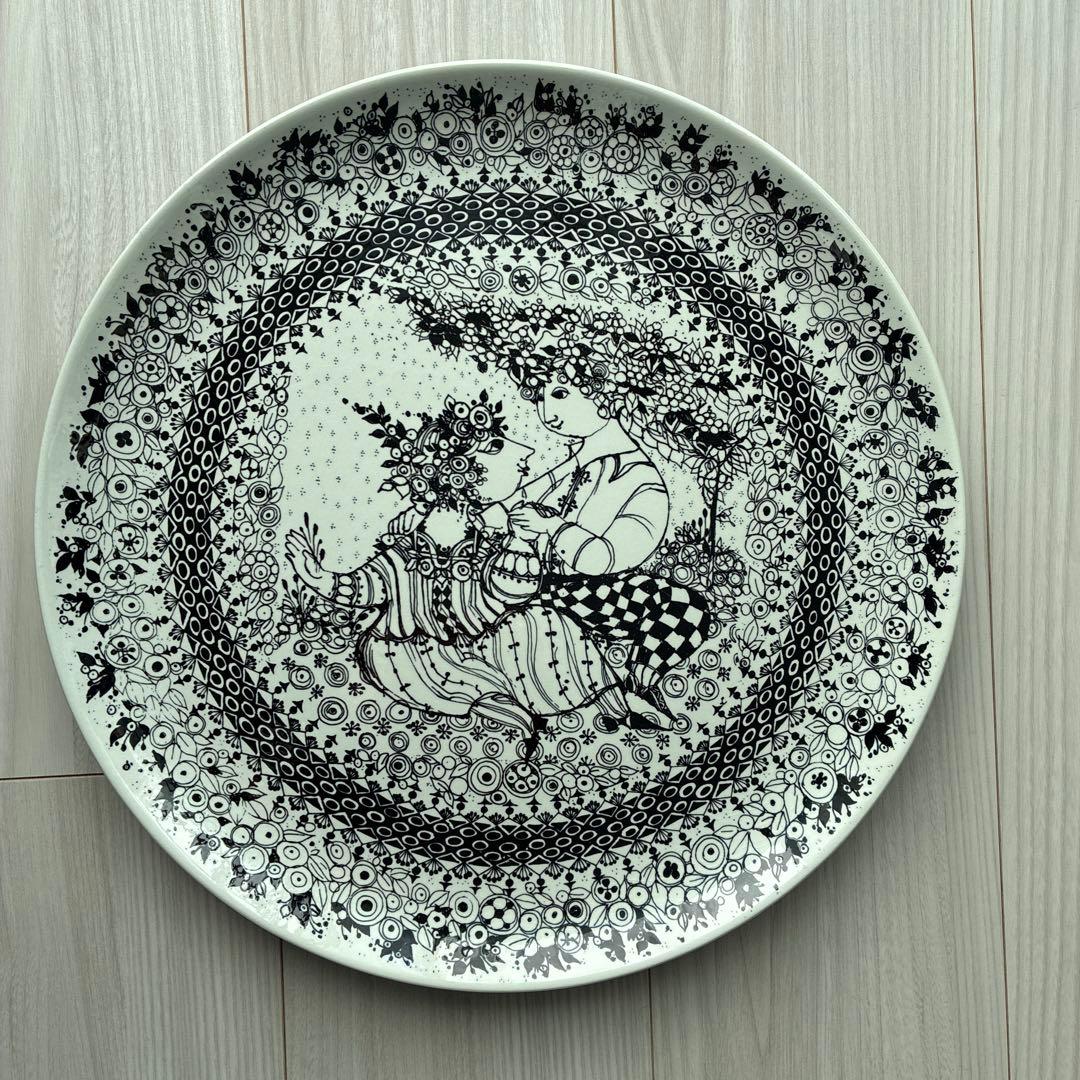 BJORNWIINBLAD 壁掛プレート春35cm NYMOLLE窯ヴィンテージ