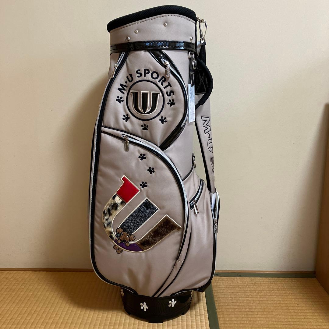新品未使用　MU SPORTS ゴルフキャディバッグ 8.5型 レディース