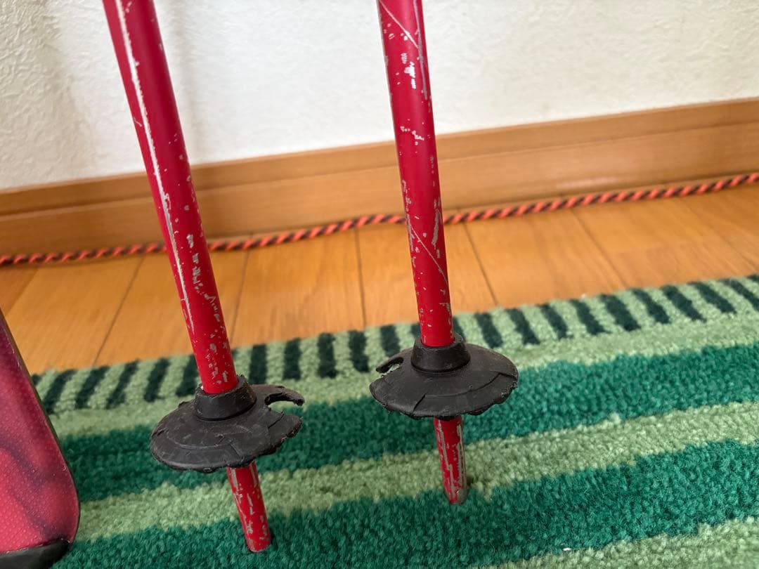 子供スキー3点セットNordica スキー板 Salomon ブーツ ポール