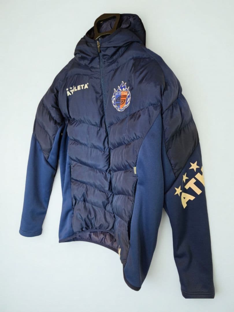FCスチーム京都 ATHLETA 中綿ジャケット 中綿ウォームパンツ L