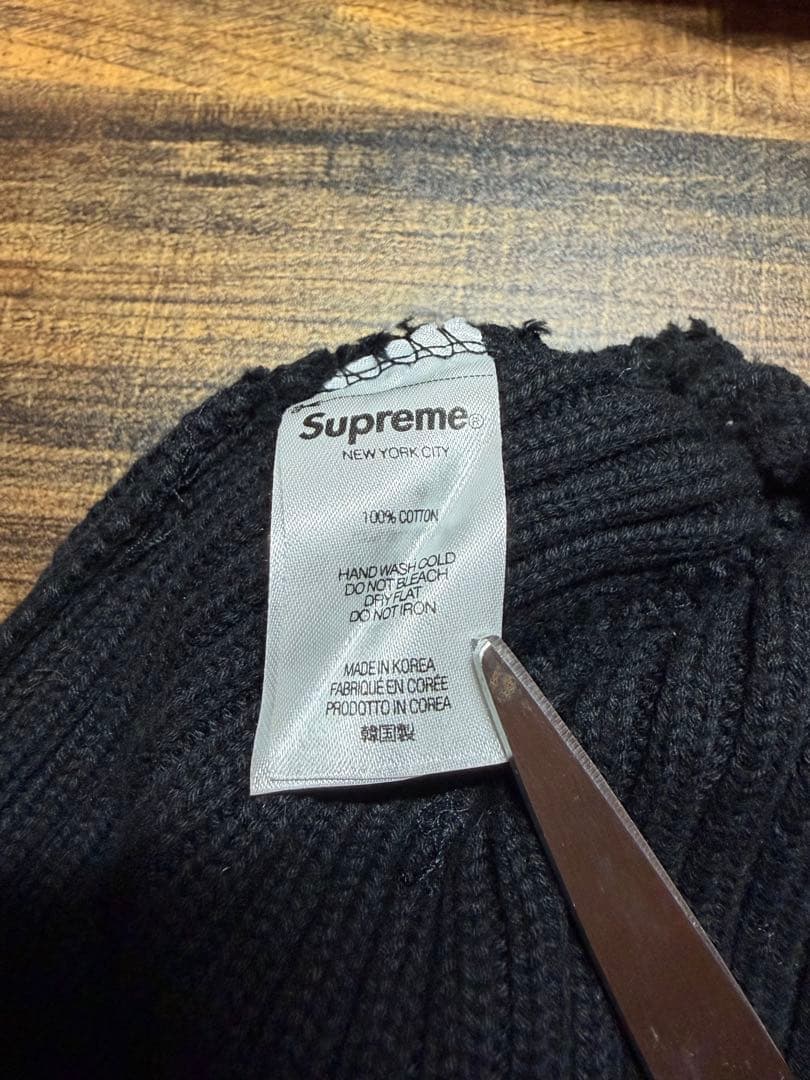 帽子 Supreme Overdyed Beanie \"Black\"