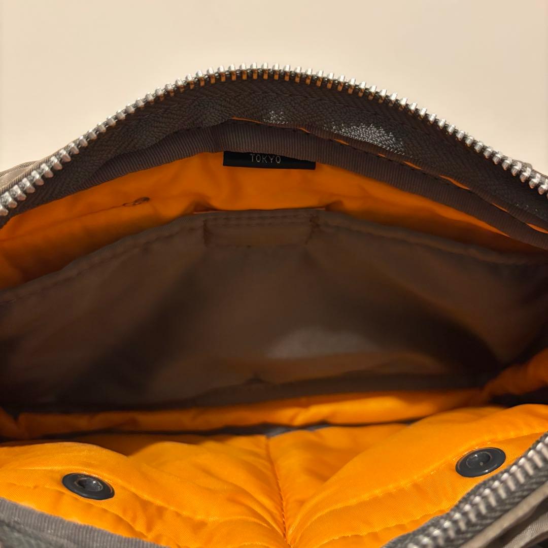 【極美品】ポーター タンカー ショルダーバッグ コンパクト シルバーグレー