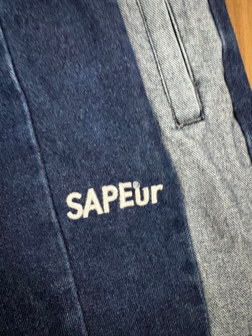 Sapeur Denim Track Pants \"Indigo\" XL 美品