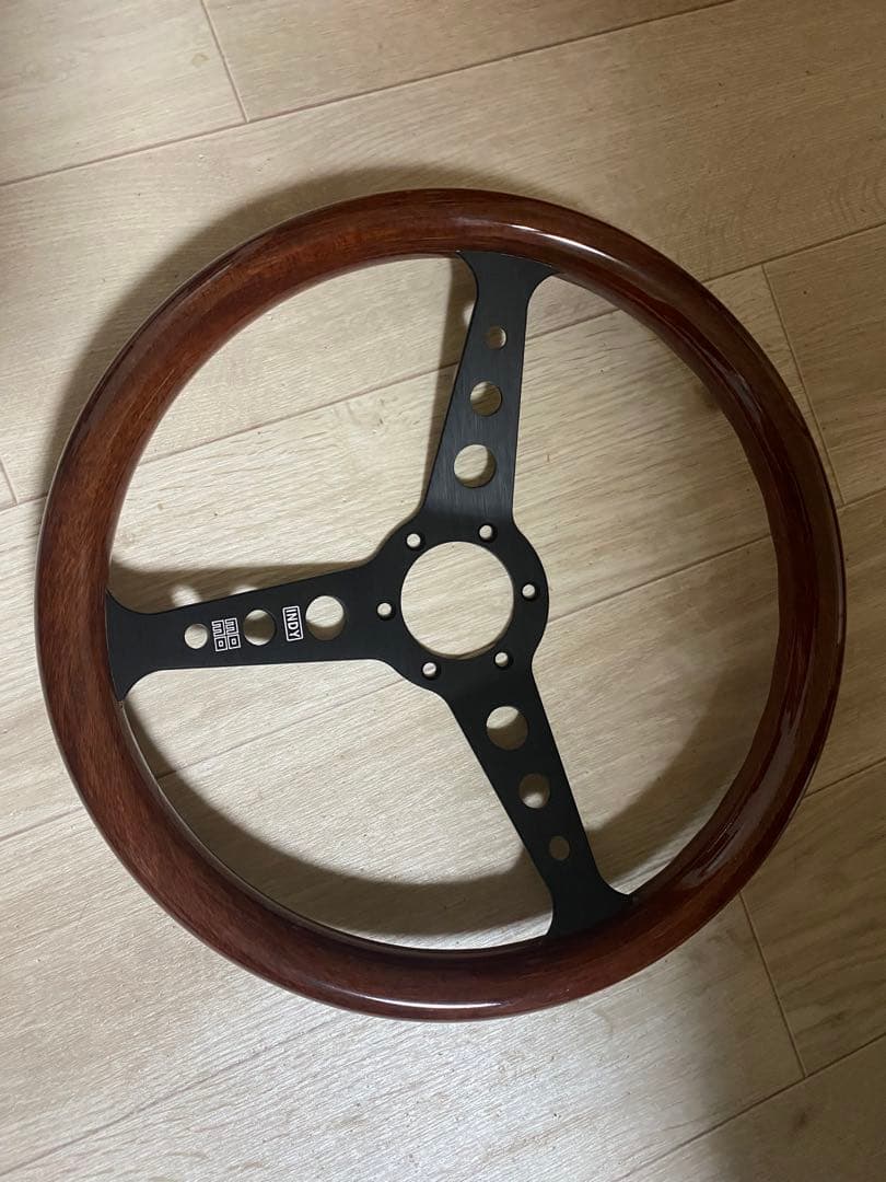 MOMO INDY ステアリング 社外 モモ 14インチ 茶色