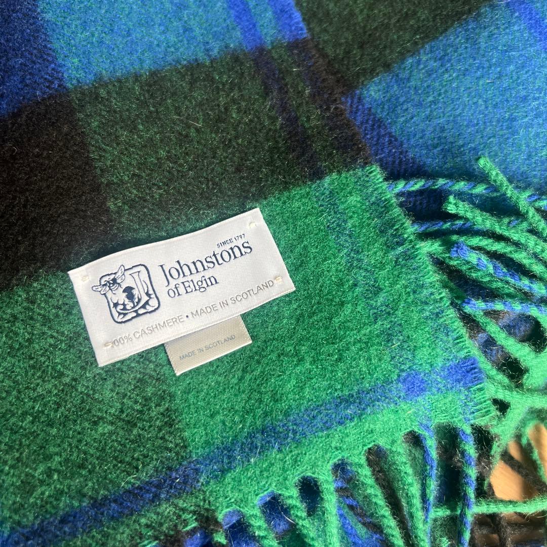 ジョンストンズ Johnstons 100%カシミヤ ストール Baird