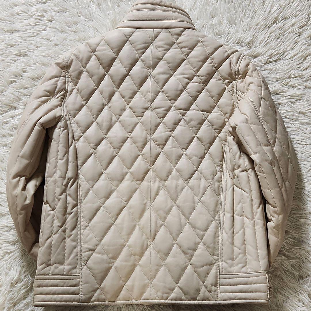 入手困難✨WIND ARMOR ライダースジャケット 革 ダウン キルティング