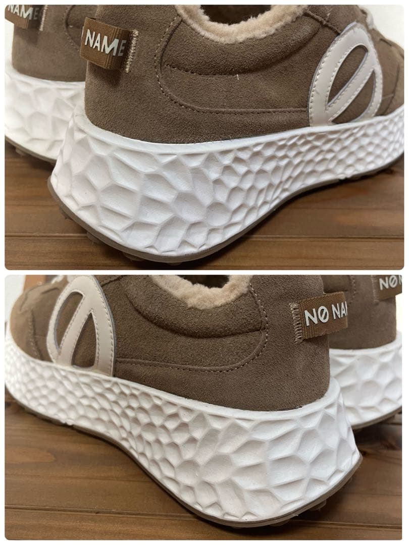 未使用✨ノーネーム　CARTER JOGGER カーター 厚底　ボア　23.5