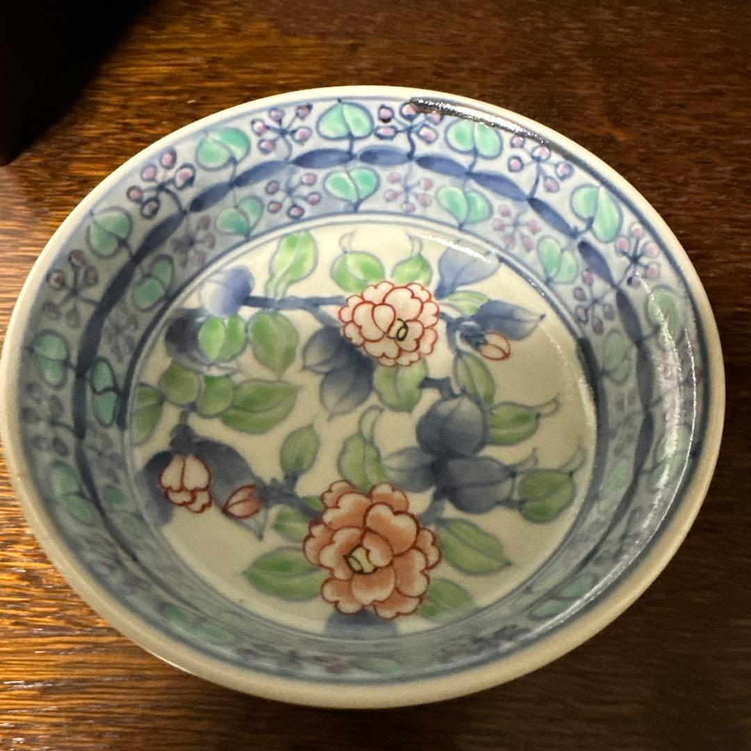 佐藤走波(六代)染錦. 椿華文. 高台鉢 - メルカリ