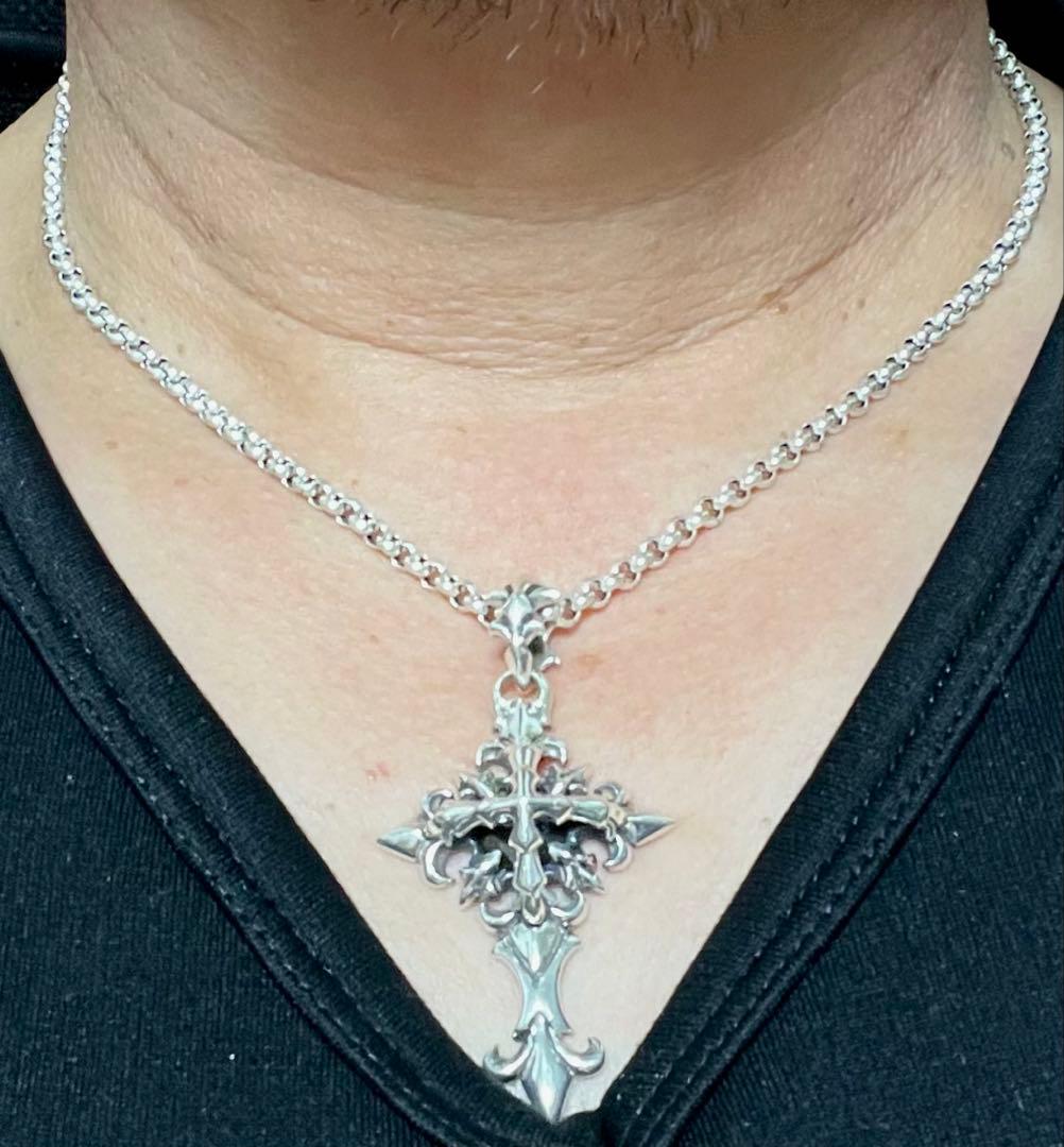 925ネックレスクロスペンダント