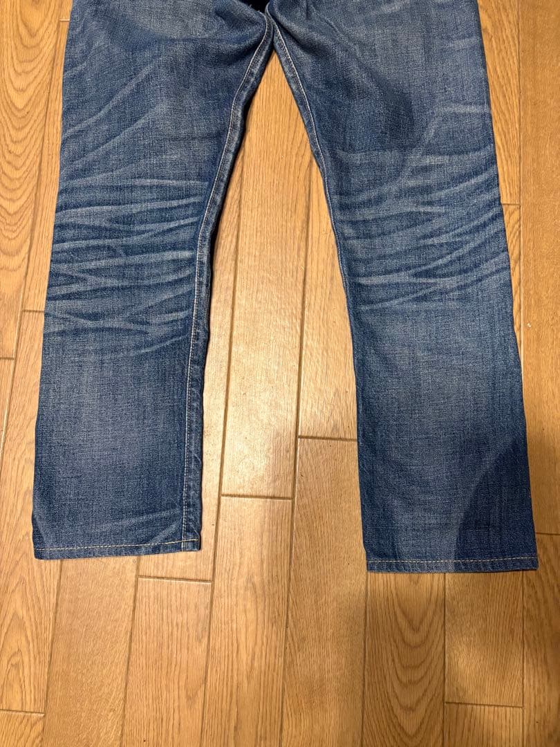 RRL SLIM NARROW スリムナロー クラッシュ デニム 28×30 - パンツ本物