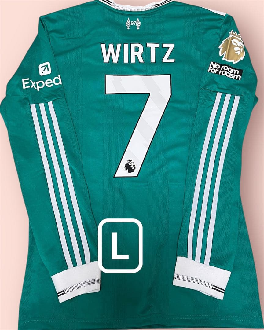 リヴァプール　ヴィルツ　選手着用モデル長袖ユニフォーム