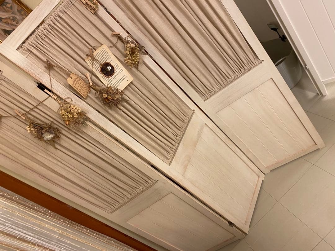 シャビー　おしゃれナチュラルパーテーション　間仕切り