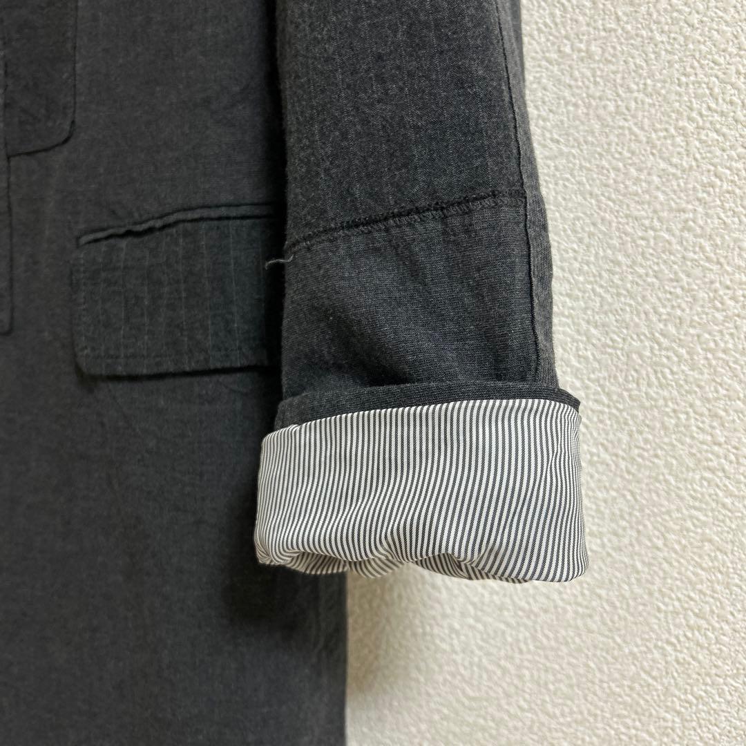 名作コムデギャルソン オーバーダイグレー パッチワーク チェスターコート