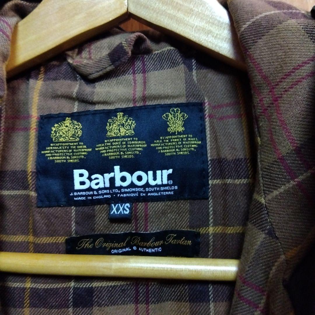 Barbour ダークグリーン モッズコート XXS