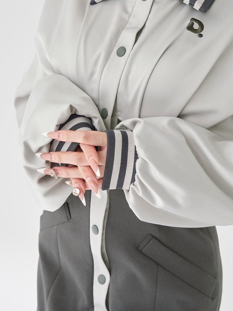 F 入手困難 新品 Darich ドルマンスリムスカジャンミニワンピース グレー