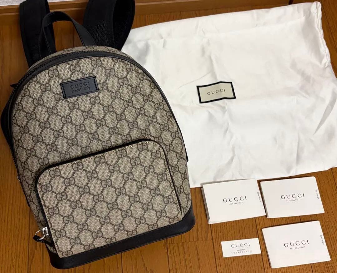 【未使用】GUCCI グッチGG柄 リュック バッグパック国内正規品