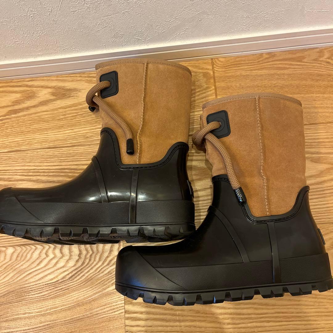 美品✨UGG レインクラウドレースレインブーツブラウン