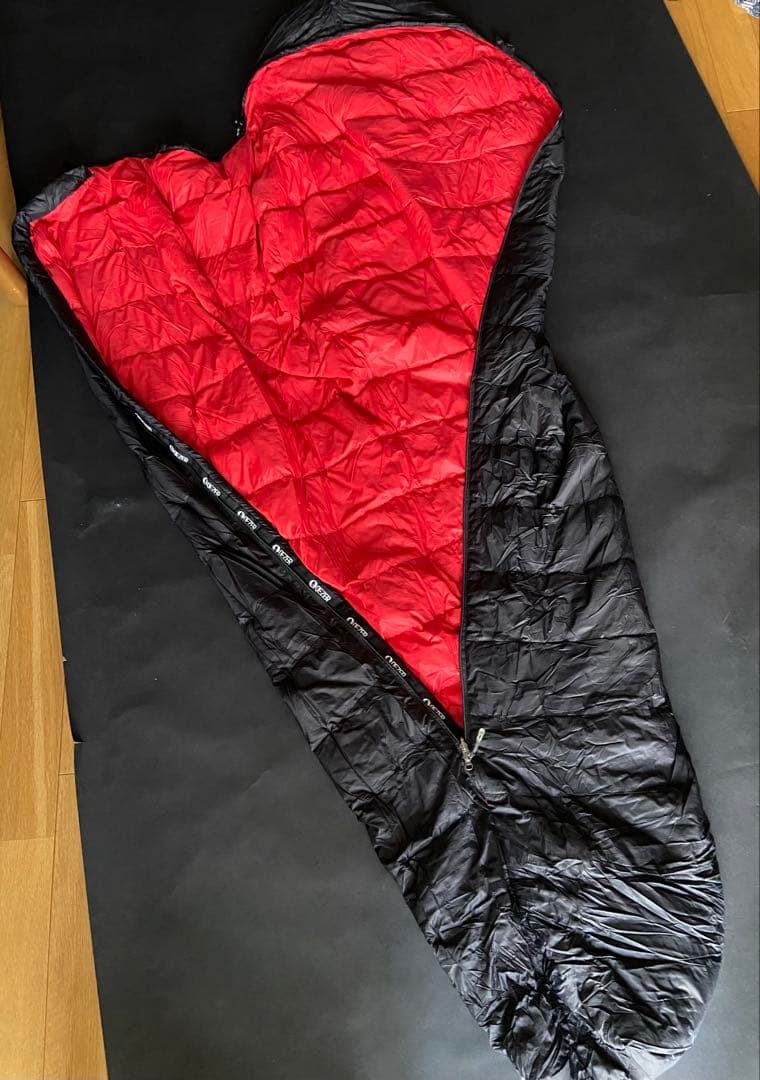 ［中古］QEZER ダウンシュラフ 600FP春夏秋 2個セットブラック ブルー