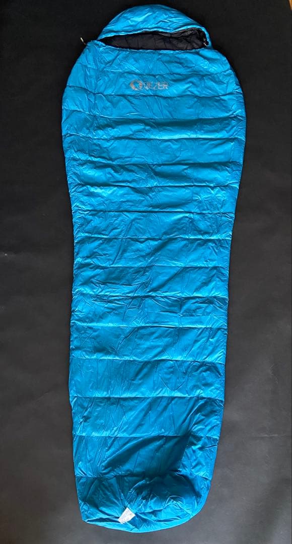 ［中古］QEZER ダウンシュラフ 600FP春夏秋 2個セットブラック ブルー