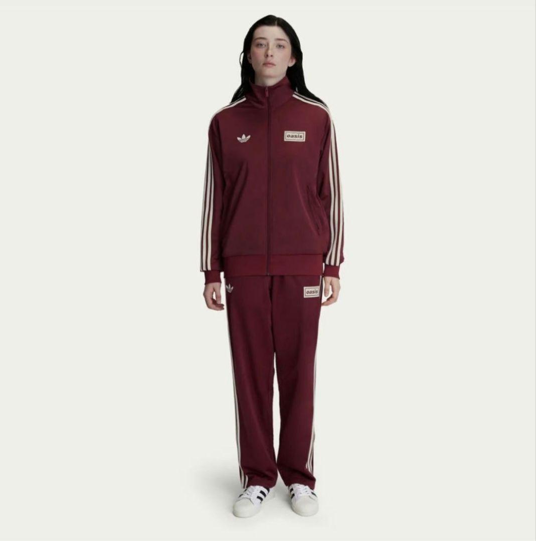 値下海外限定oasis adidas Live'25 トラックジャケットマルーン - メルカリ