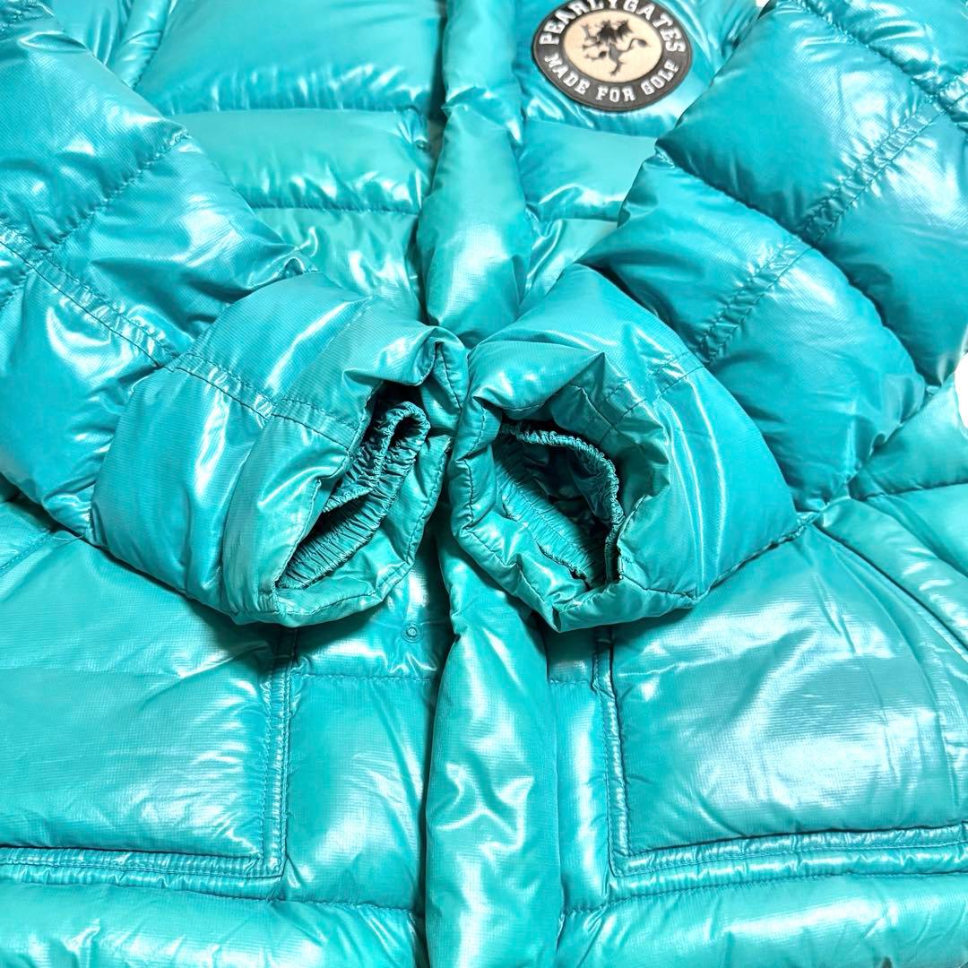 希少 PEARYGATES 2way ダウンジャケット ワッペン 腕着脱可能