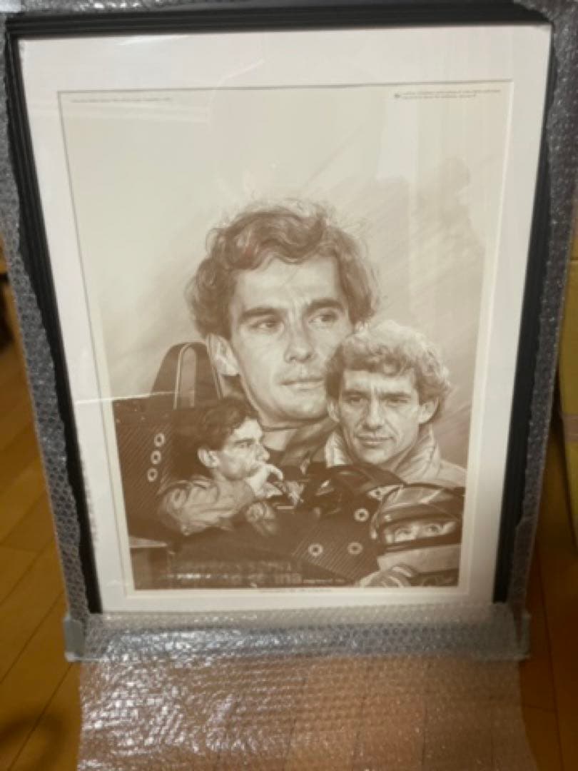 アイルトン・セナ　F1 アートポスター　クレイグ・ワーウィック絵画　リトグラフ