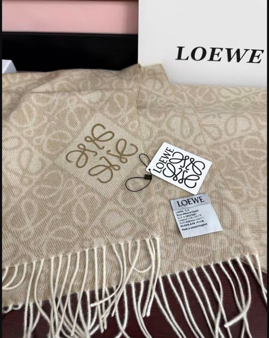 LOEWE ロエベ マフラー アナグラム 180×40