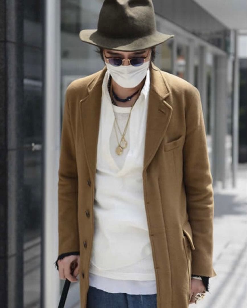 ソロイストthe Soloist最高級カシミヤチェスターコート宮下着サイズ44