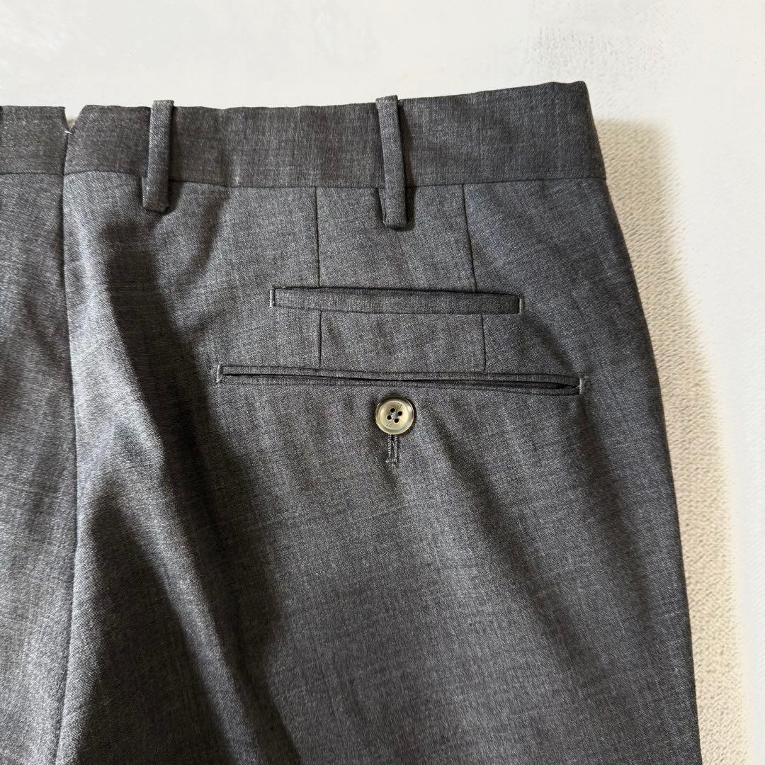 美品 PT TORINO スラックス グレー スリムストレッチ 48