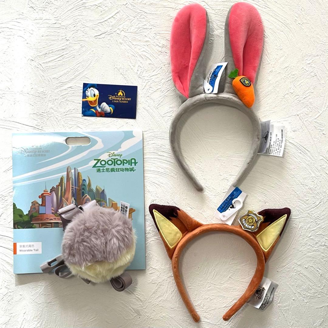 上海限定】ズートピア カチューシャ2点＆ジュディ尻尾セット - メルカリ