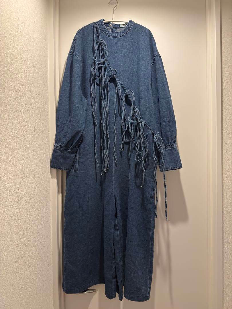 PERNA オールインワンフリンジ付きダークブルーオールインワン