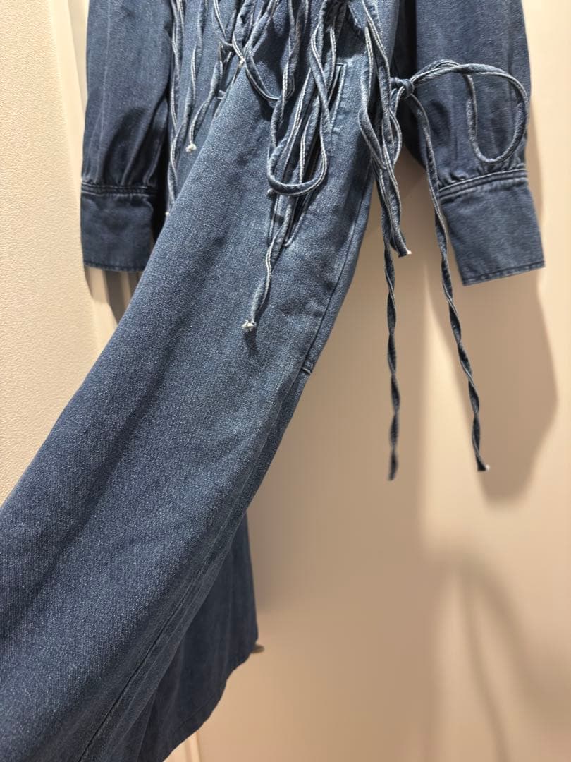 PERNA オールインワンフリンジ付きダークブルーオールインワン