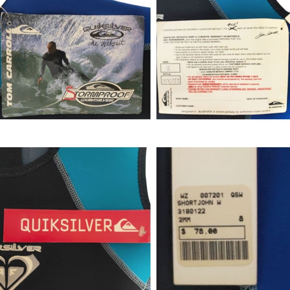 新品 ロキシー×クイックシルバー ウェットスーツ ショートジョン レディース