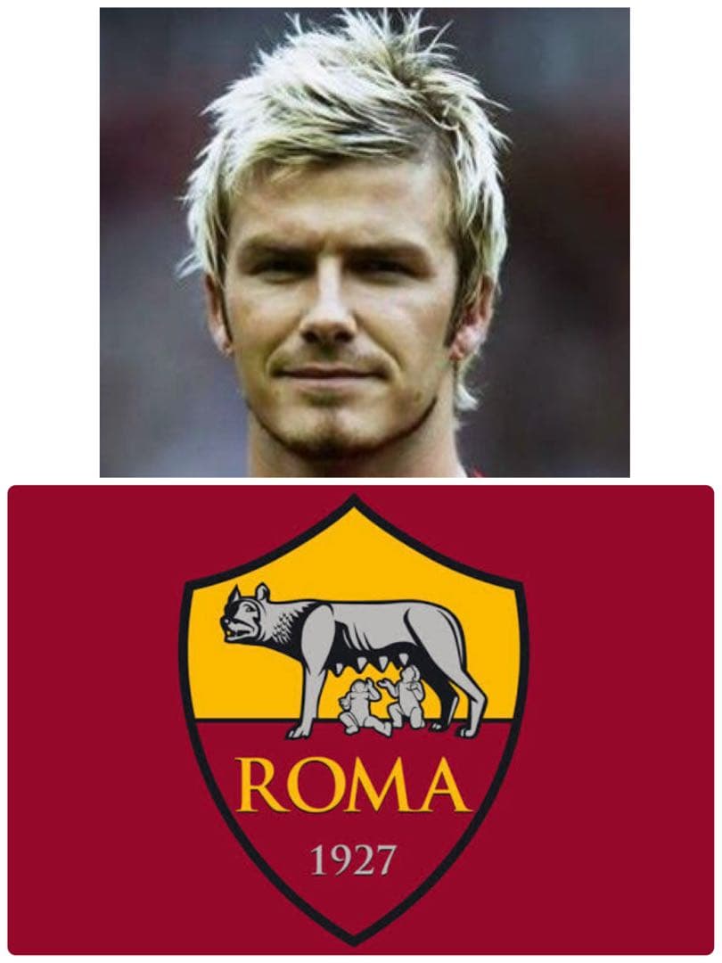 【？】ベッカム×ASローマ KAPPA MAZDA カッパ マツダ 背番号7