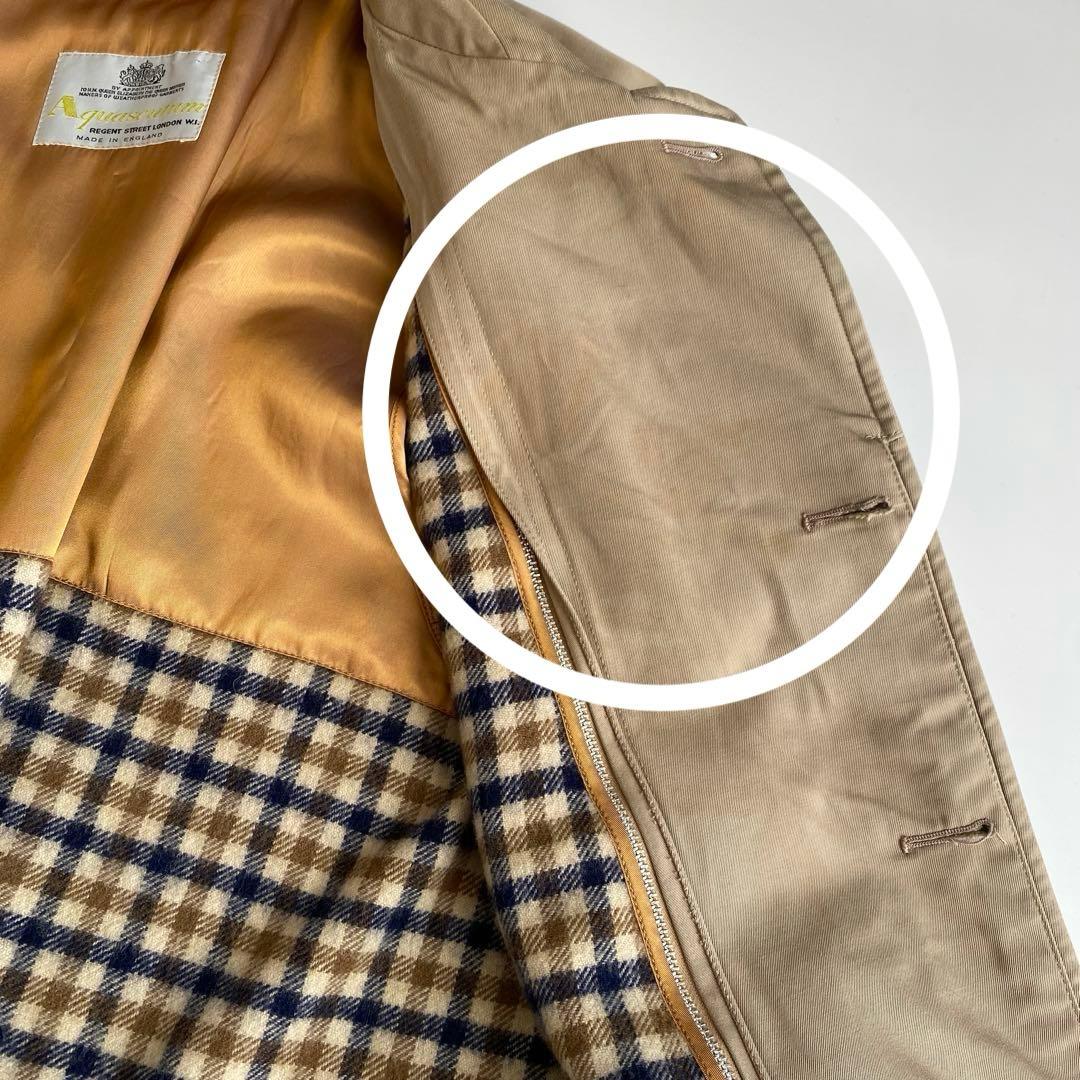 アクアスキュータム バルマカーンコート ライナー付 aqua5 ベージュ